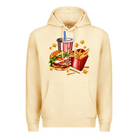 Pina Colada hamburger potatoes and coke Premium Hoodie - AdoDesignShop