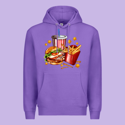 Hamburger Potatoes And Coke Premium Hoodie Designed By Adodesignshop