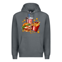Rock hamburger potatoes and coke Premium Hoodie - AdoDesignShop