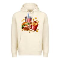 Sandshell hamburger potatoes and coke Premium Hoodie - AdoDesignShop