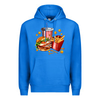 True Royal hamburger potatoes and coke Premium Hoodie - AdoDesignShop