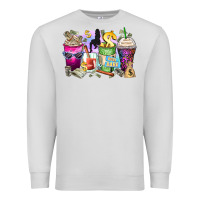 Dove Grey boss babe coffee cups Premium Sweatshirt - Zillion Design Studio