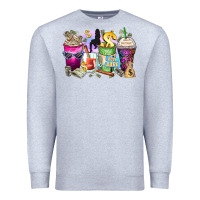 Heather Grey boss babe coffee cups Premium Sweatshirt - Zillion Design Studio