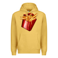 Antique Gold french fries Premium Hoodie - AdoDesignShop