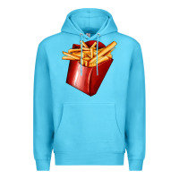 Ocean Blue french fries Premium Hoodie - AdoDesignShop