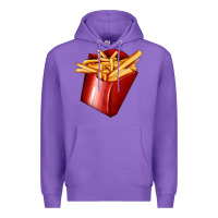 Purple french fries Premium Hoodie - AdoDesignShop