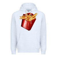 White french fries Premium Hoodie - AdoDesignShop