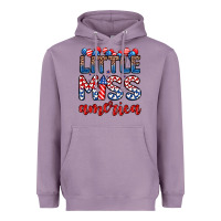 Lavender little miss America Heavyweight Hoodie - Zillion Design Studio