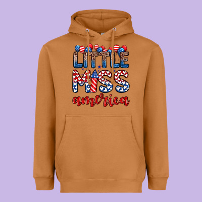 Little Miss America Heavyweight Hoodie Designed By Zillion Design Studio