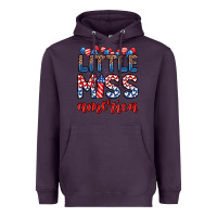Plum little miss America Heavyweight Hoodie - Zillion Design Studio