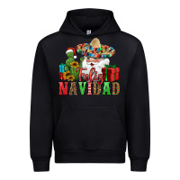 Black feliz navidad Spanish Christmas Urban Hoodie - Jasminsmagicworld
