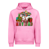 Fuchsia Pink feliz navidad Spanish Christmas Urban Hoodie - Jasminsmagicworld