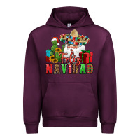 Mauve Wine feliz navidad Spanish Christmas Urban Hoodie - Jasminsmagicworld