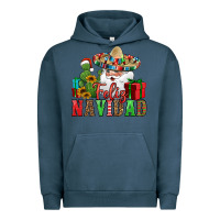 Pigment Midnight Navy feliz navidad Spanish Christmas Urban Hoodie - Jasminsmagicworld
