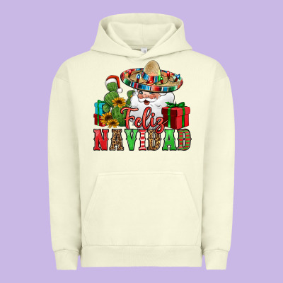 Feliz Navidad Spanish Christmas Urban Hoodie Designed By Jasminsmagicworld