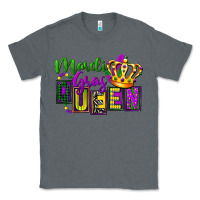 Charcoal Heather mardi gras queen Classic Tee - FaDigitalArtStudio