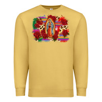 Antique Gold Our Lady of Guadalupe Premium Sweatshirt - CTS Tumbler Store