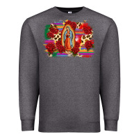 Charcoal Heather Our Lady of Guadalupe Premium Sweatshirt - CTS Tumbler Store