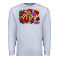 Heather Grey Our Lady of Guadalupe Premium Sweatshirt - CTS Tumbler Store