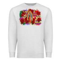 Oatmeal Heather Our Lady of Guadalupe Premium Sweatshirt - CTS Tumbler Store