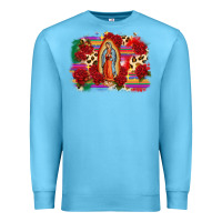Ocean Blue Our Lady of Guadalupe Premium Sweatshirt - CTS Tumbler Store