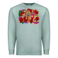 Seafoam Our Lady of Guadalupe Premium Sweatshirt - CTS Tumbler Store