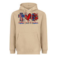 Mushroom faith love freedom Heavyweight Hoodie - Zillion Design Studio