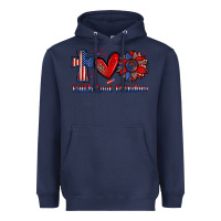 Navy faith love freedom Heavyweight Hoodie - Zillion Design Studio