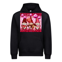 Black valentines gnomies with leopard Urban Hoodie - NancyCooperArtShop