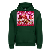 Forest Green valentines gnomies with leopard Urban Hoodie - NancyCooperArtShop