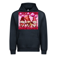 Navy valentines gnomies with leopard Urban Hoodie - NancyCooperArtShop