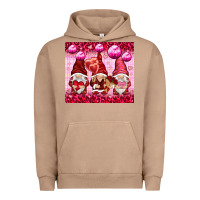 Pigment Burro valentines gnomies with leopard Urban Hoodie - NancyCooperArtShop