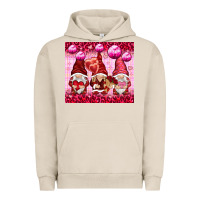 Pigment French Oak valentines gnomies with leopard Urban Hoodie - NancyCooperArtShop