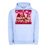 Pigment Grape Ice valentines gnomies with leopard Urban Hoodie - NancyCooperArtShop