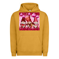Pigment Peanut Butter valentines gnomies with leopard Urban Hoodie - NancyCooperArtShop
