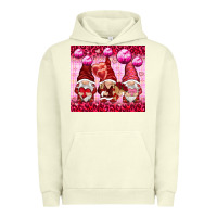 Pigment Pistachio valentines gnomies with leopard Urban Hoodie - NancyCooperArtShop