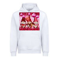White valentines gnomies with leopard Urban Hoodie - NancyCooperArtShop