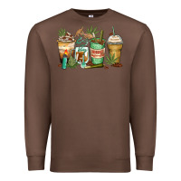 Chestnut highly caffeinated coffee cups Premium Sweatshirt - Zillion Design Studio