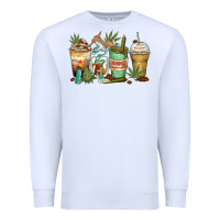 White highly caffeinated coffee cups Premium Sweatshirt - Zillion Design Studio