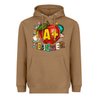 Toasted Coconut a plus teacher Heavyweight Hoodie - texasbilliewilder