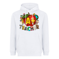 White a plus teacher Heavyweight Hoodie - texasbilliewilder