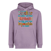 Lavender a truly great teacher Heavyweight Hoodie - texasbilliewilder