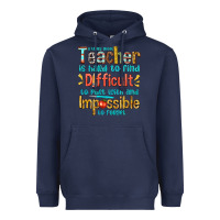 Navy a truly great teacher Heavyweight Hoodie - texasbilliewilder