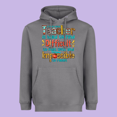 A Truly Great Teacher Heavyweight Hoodie Designed By Texasbilliewilder