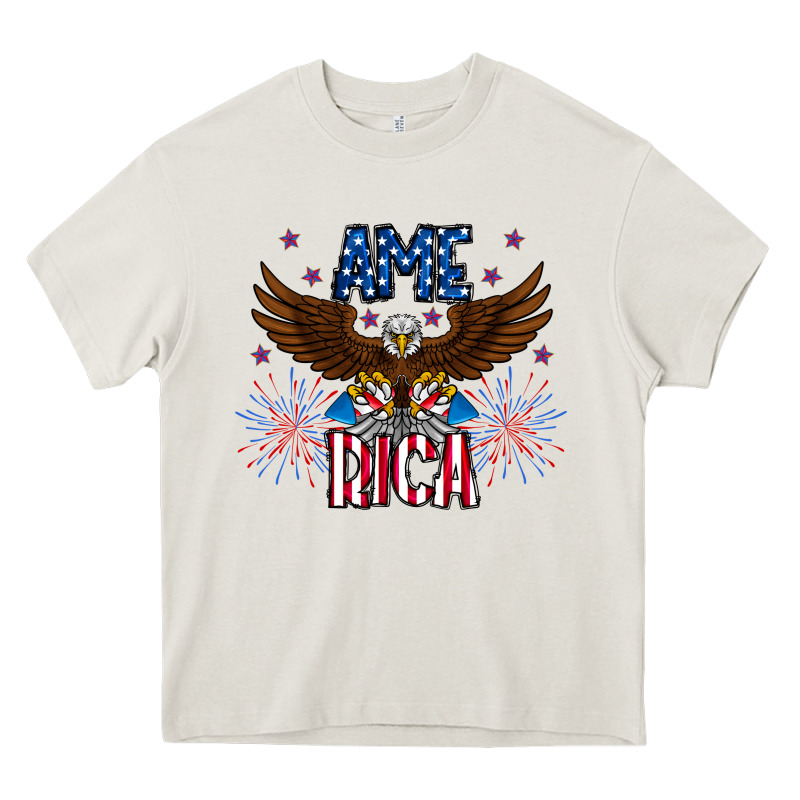 America Eagle Heavy Core Tee by CowhideDigitalArt | Teevron
