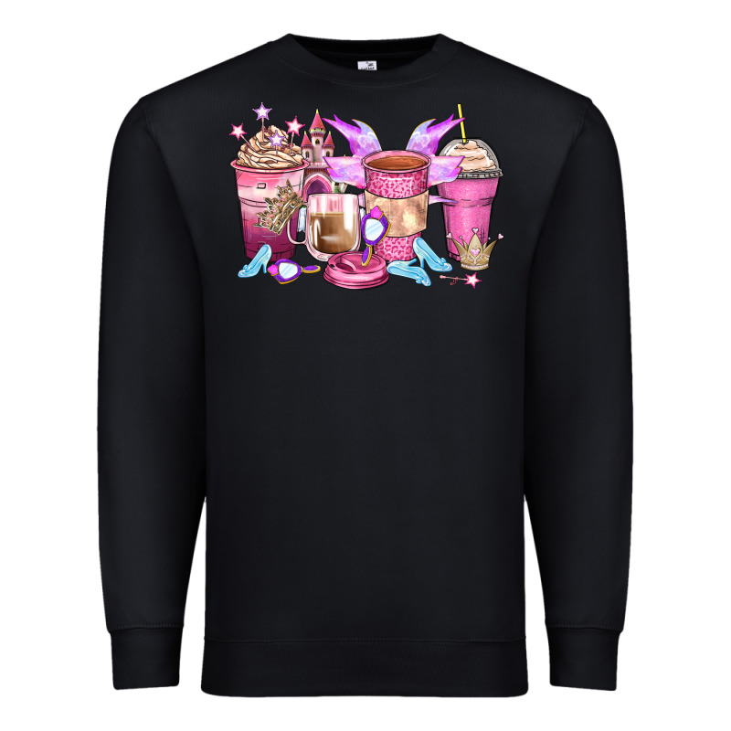 Princess Coffee Cups Premium Sweatshirt by Zillion Design Studio | Teevron