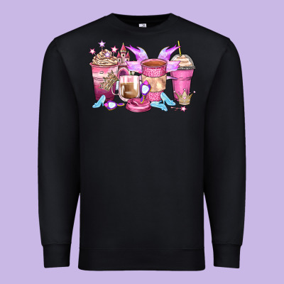 Princess Coffee Cups Premium Sweatshirt Designed By Zillion Design Studio