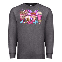 Charcoal Heather princess coffee cups Premium Sweatshirt - Zillion Design Studio