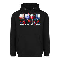 Black American wine glasses Heavyweight Hoodie - Zillion Design Studio