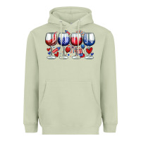 Matcha American wine glasses Heavyweight Hoodie - Zillion Design Studio